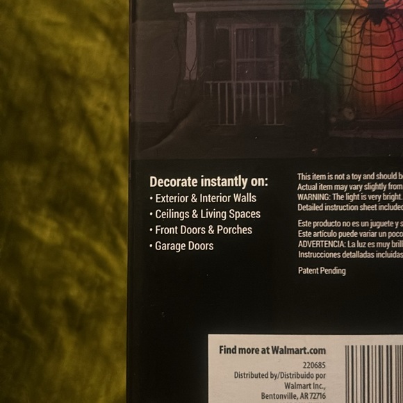 Projection of Creepy Web with Spider (New) - Picture 7 of 9